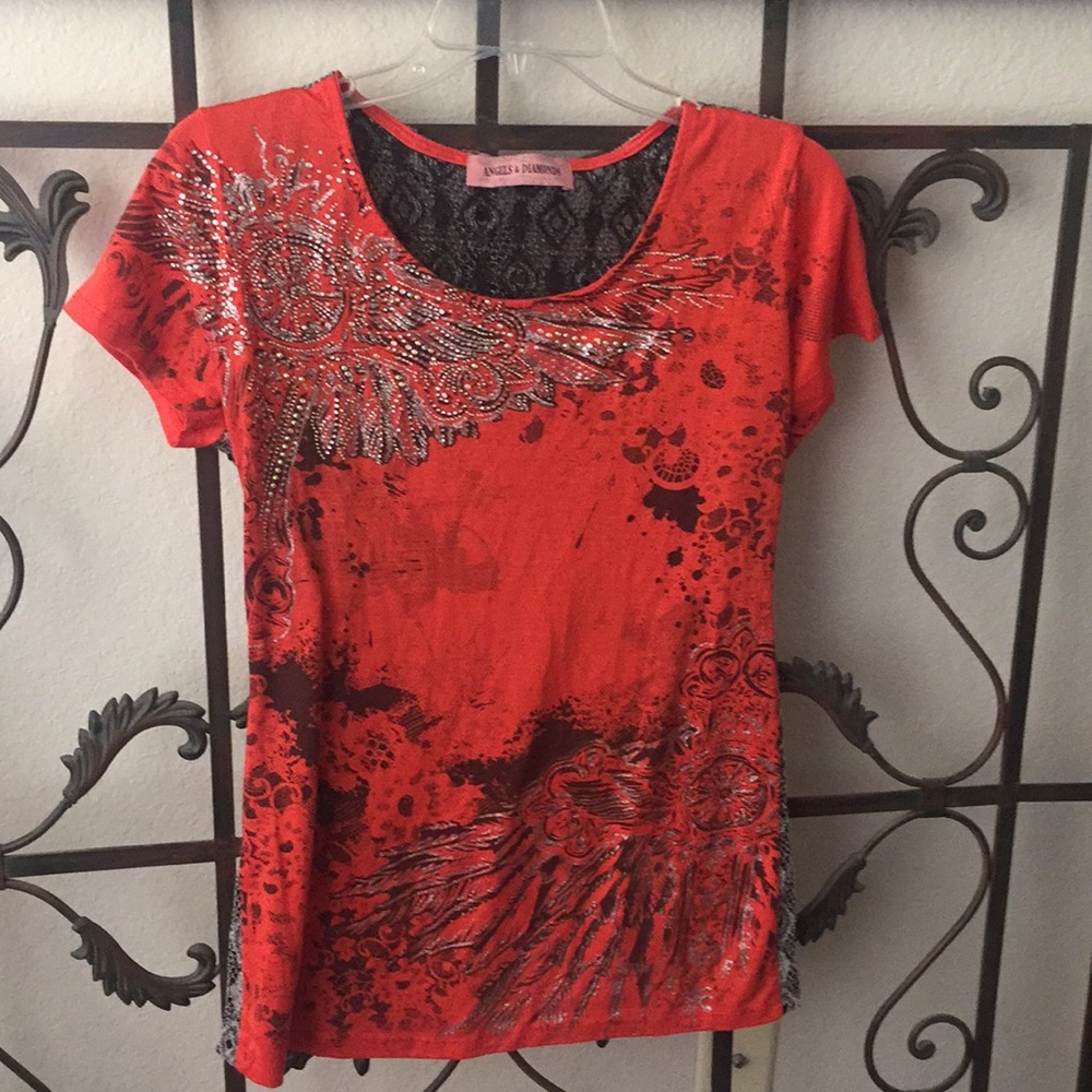Beautiful angels and diamonds top
